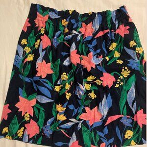 J. Crew Floral Paper Bag Skirt - 6